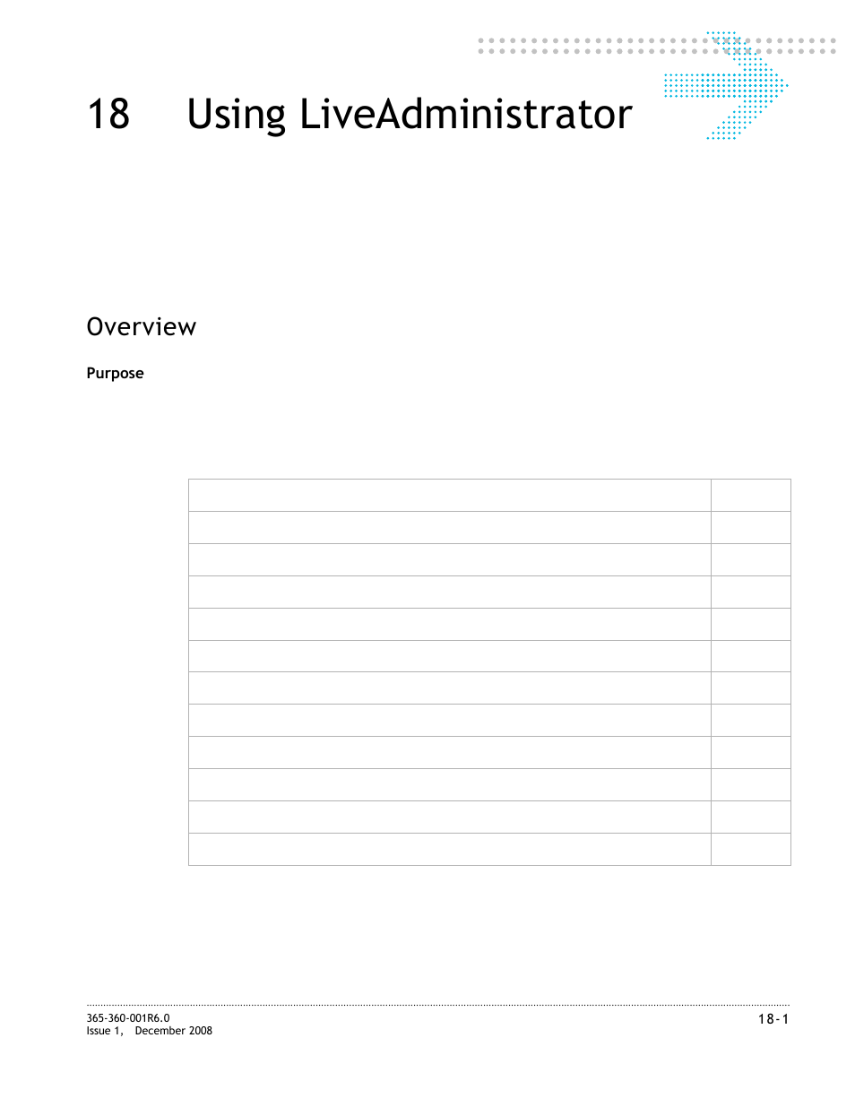 18 using liveadministrator, Using liveadministrator, Chapter 18, “using liveadministrator | Overview | Alcatel-Lucent 8950 AAA User Manual | Page 311 / 476