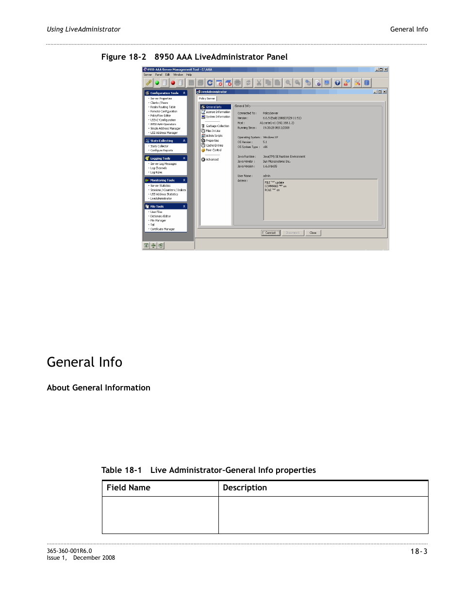 General info, General info -3 | Alcatel-Lucent 8950 AAA User Manual | Page 313 / 476