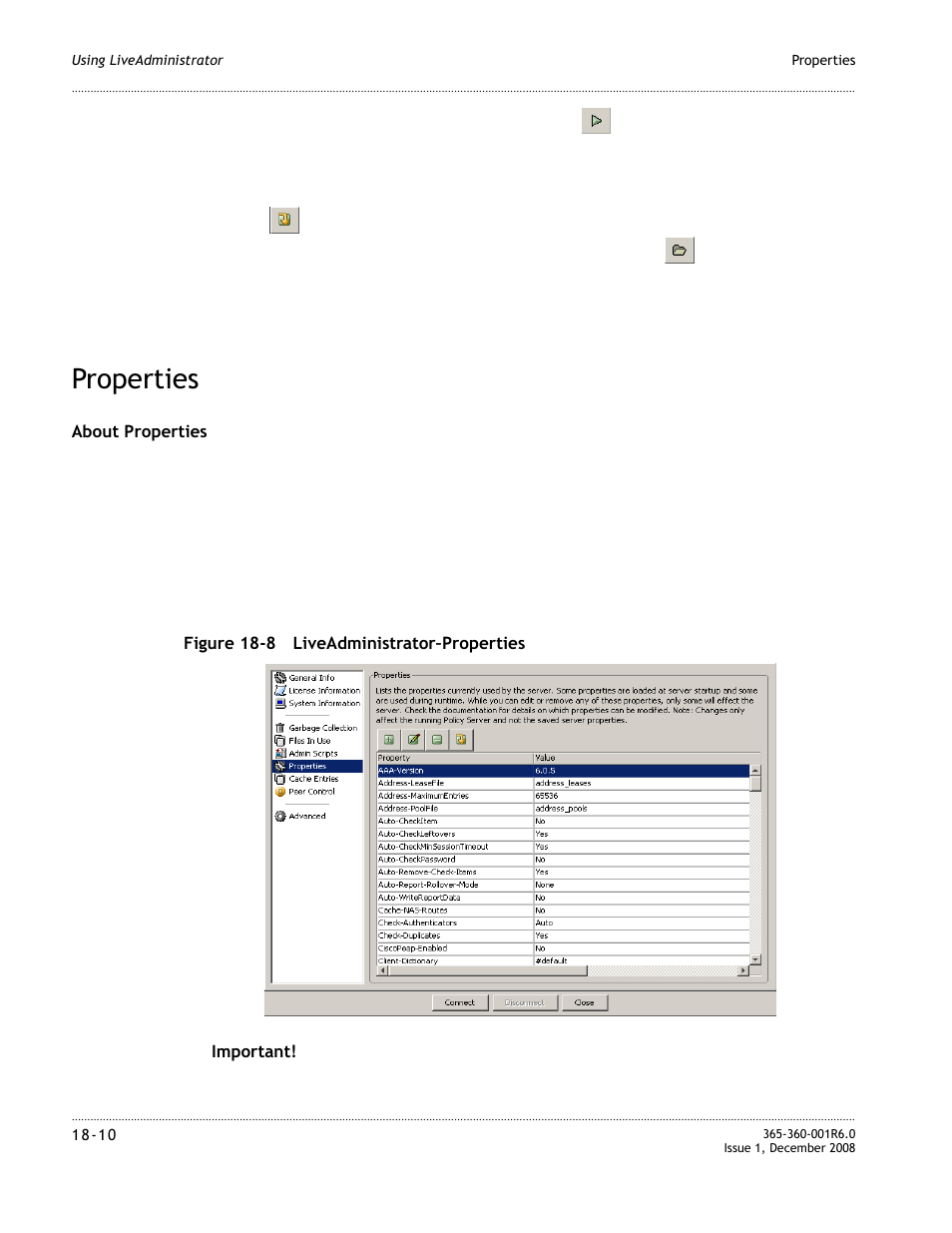 Properties, Properties -10 | Alcatel-Lucent 8950 AAA User Manual | Page 320 / 476