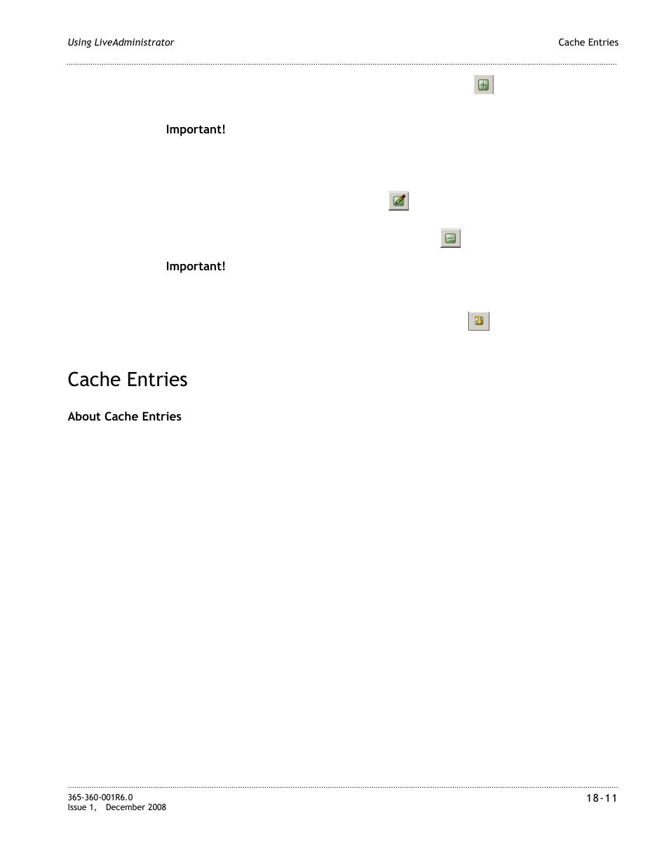 Cache entries, Cache entries -11 | Alcatel-Lucent 8950 AAA User Manual | Page 321 / 476