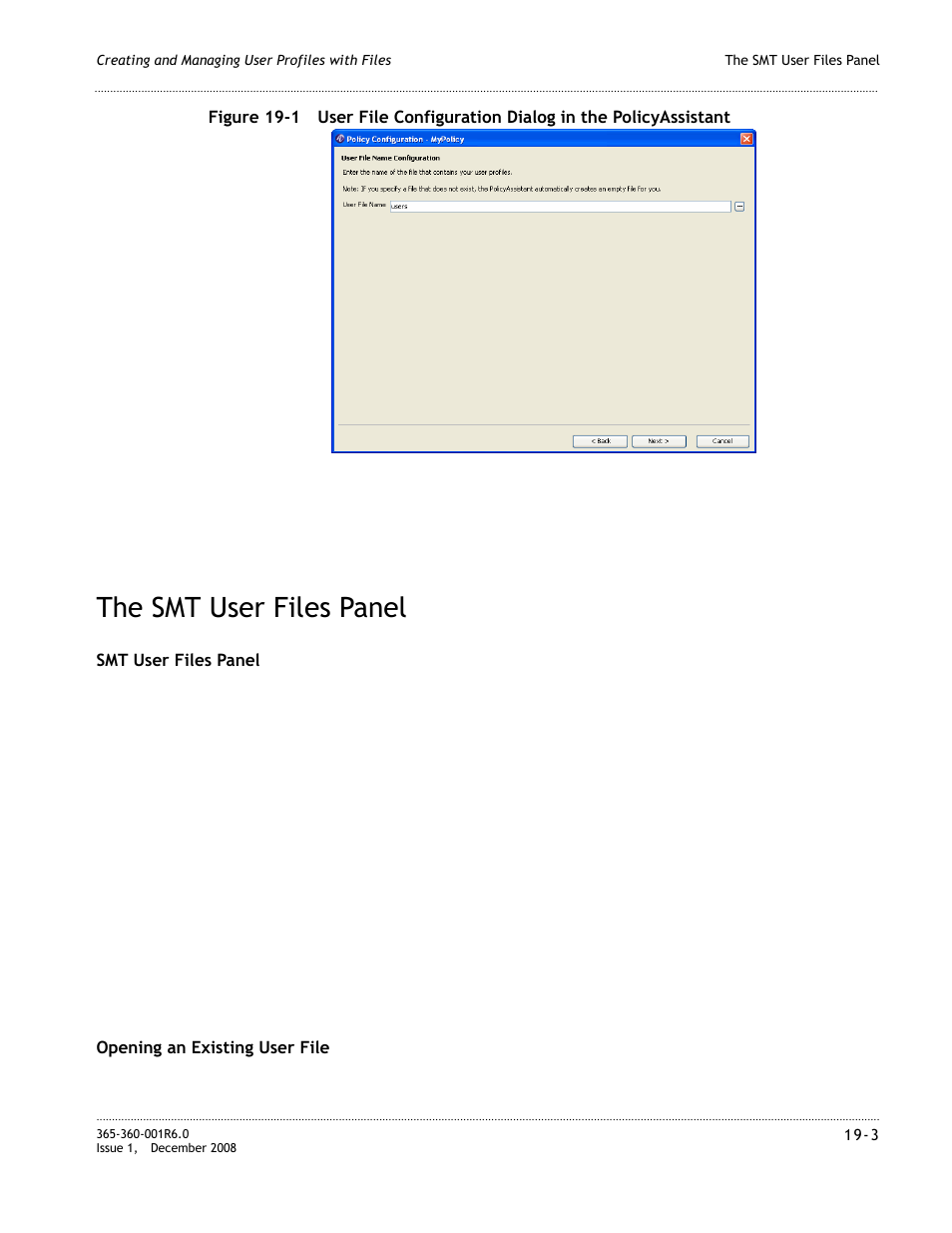 The smt user files panel, The smt user files panel -3 | Alcatel-Lucent 8950 AAA User Manual | Page 331 / 476