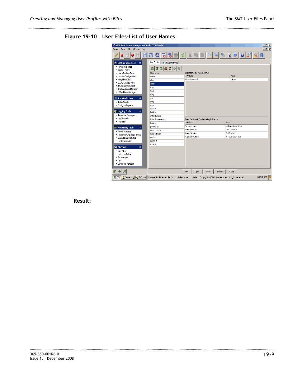 N in, Figure 19-10 | Alcatel-Lucent 8950 AAA User Manual | Page 337 / 476