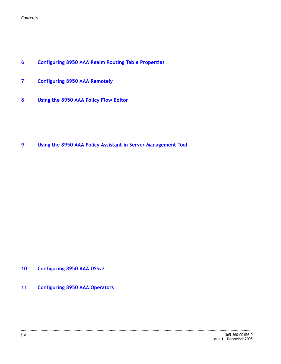 Alcatel-Lucent 8950 AAA User Manual | Page 4 / 476
