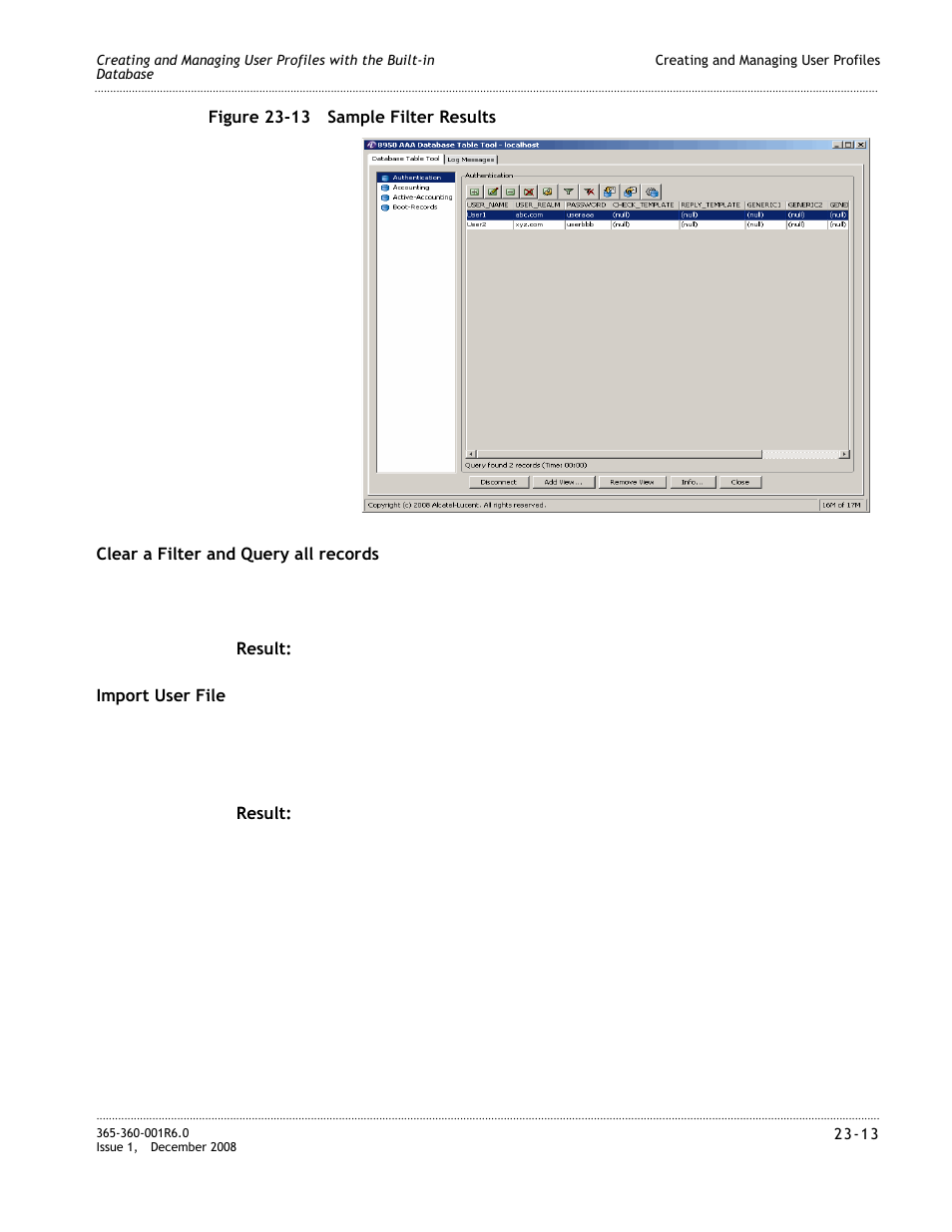 Alcatel-Lucent 8950 AAA User Manual | Page 413 / 476