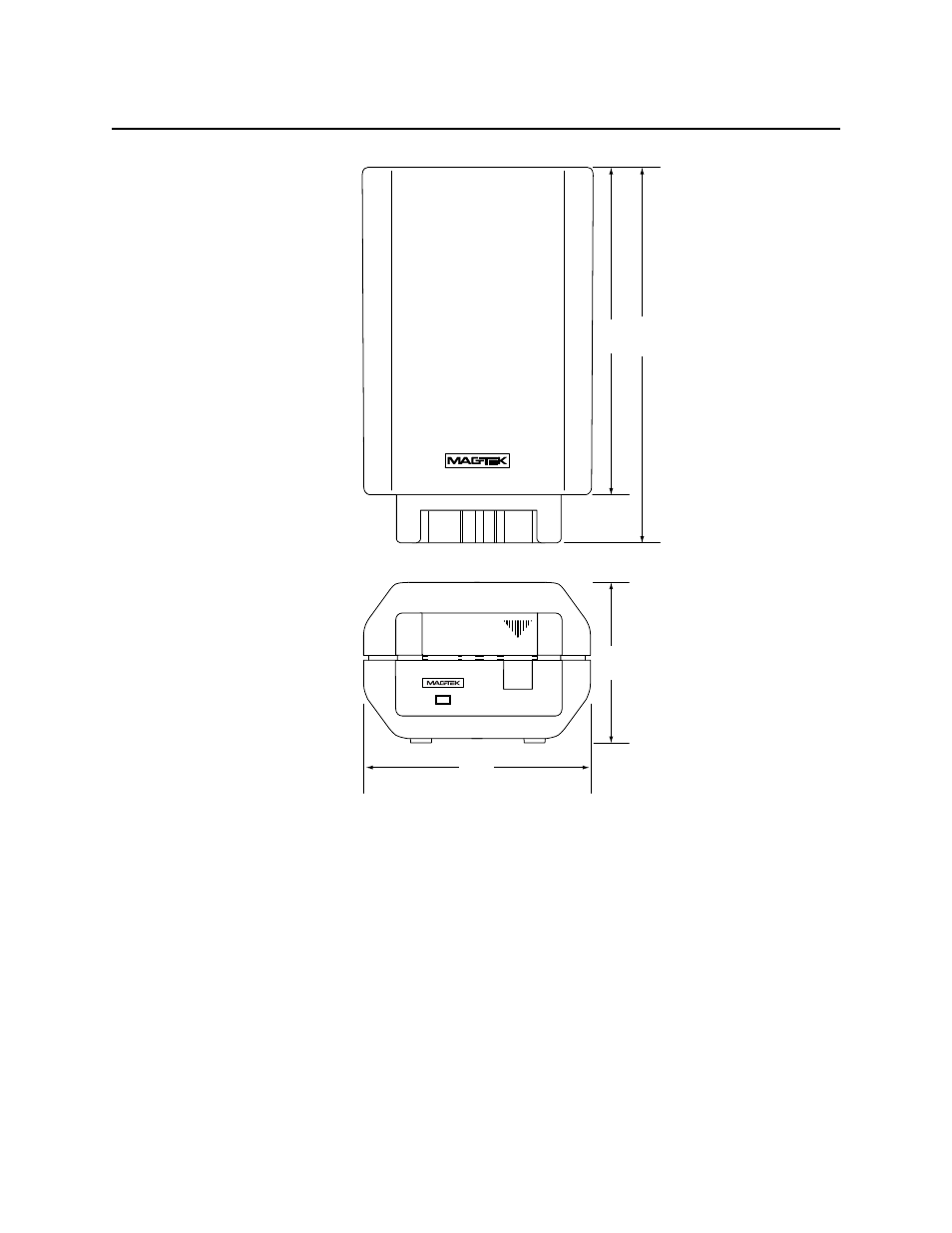 Figure 1-2. intellistripe 340 dimensions | MagTek IntelliStripe 340 User Manual | Page 12 / 20