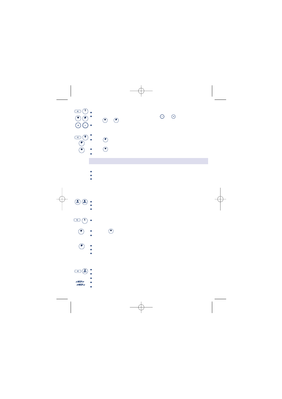 Locking the telephone set | Alcatel-Lucent TEMPORIS 22 User Manual | Page 6 / 8