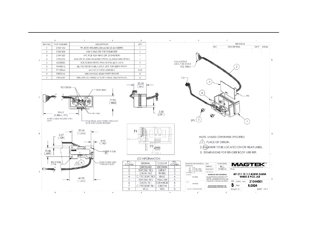 Figure 2-2. timing | MagTek 43-MILLIMETER COMPATIBLE User Manual | Page 14 / 14