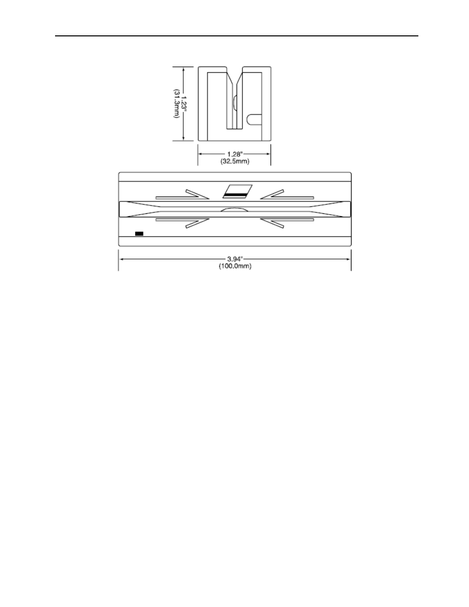 Figure 1-2. dimensions | MagTek USB KB SURESWIPE & USB KB SWIPE READER User Manual | Page 13 / 64