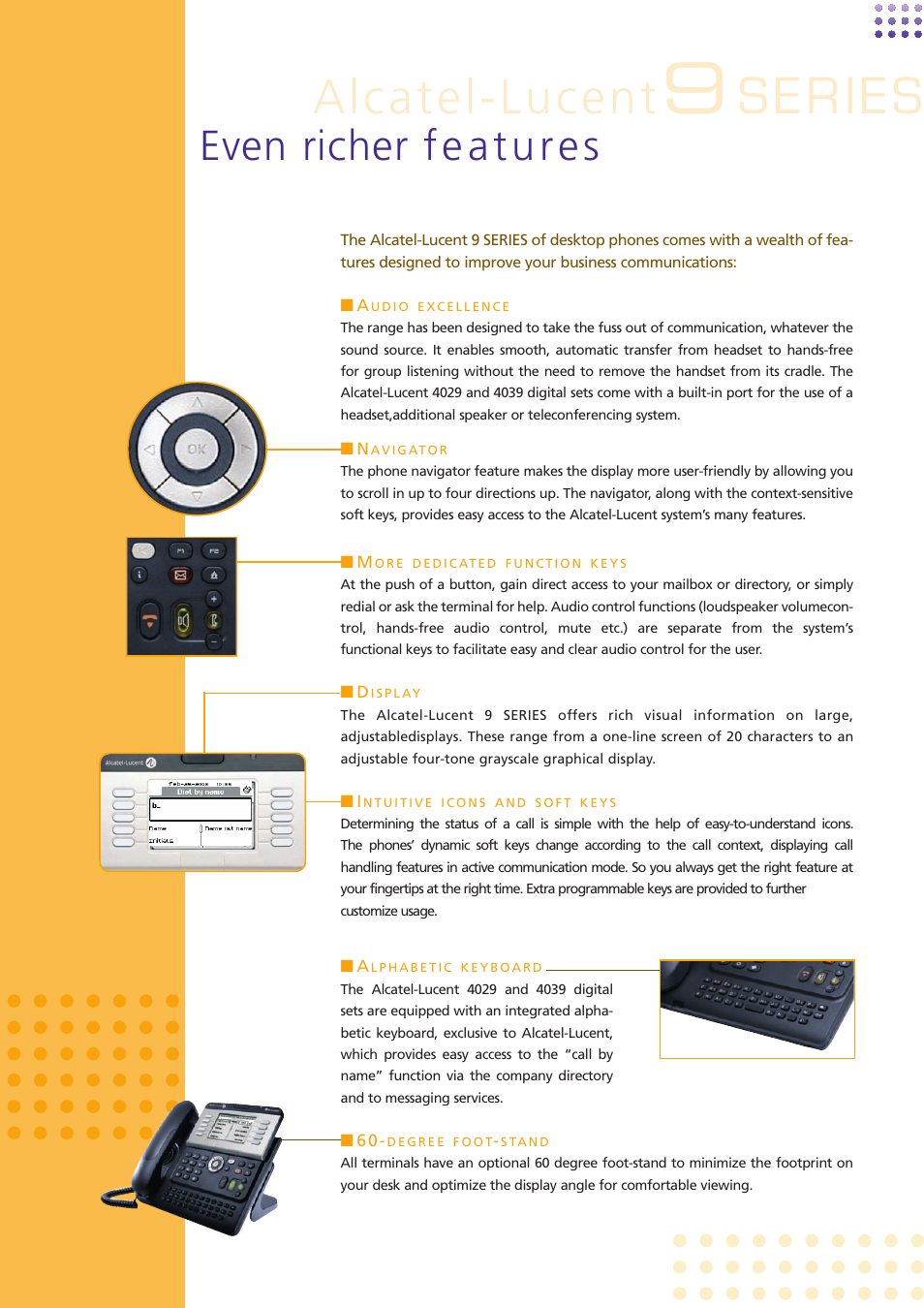 Alcatel-lucent | Alcatel-Lucent 9 Series User Manual | Page 3 / 6