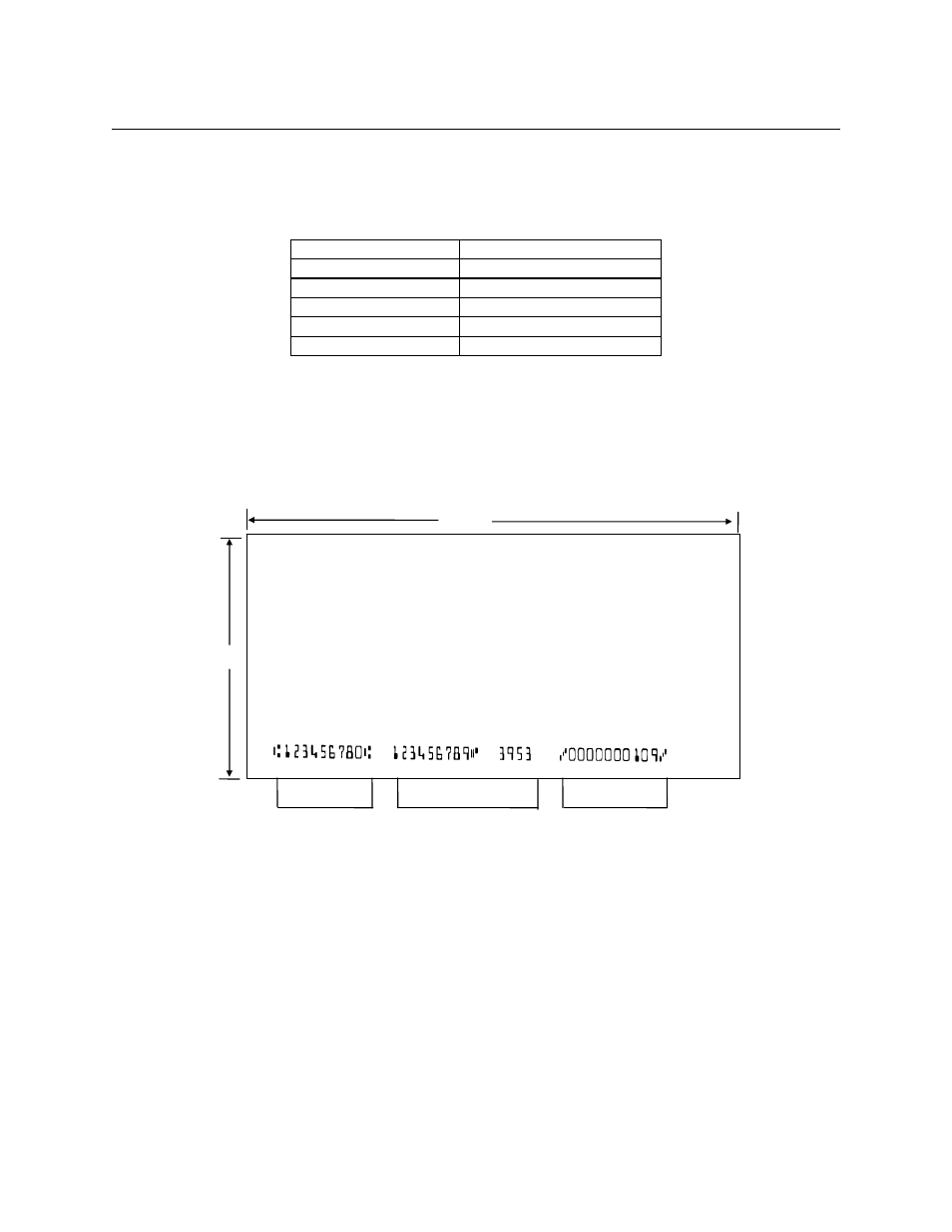 Check layouts, Figure b-1. personal checks, Table b-1. cmc-7 nonnumeric characters | MagTek MINI MICR USB User Manual | Page 46 / 58