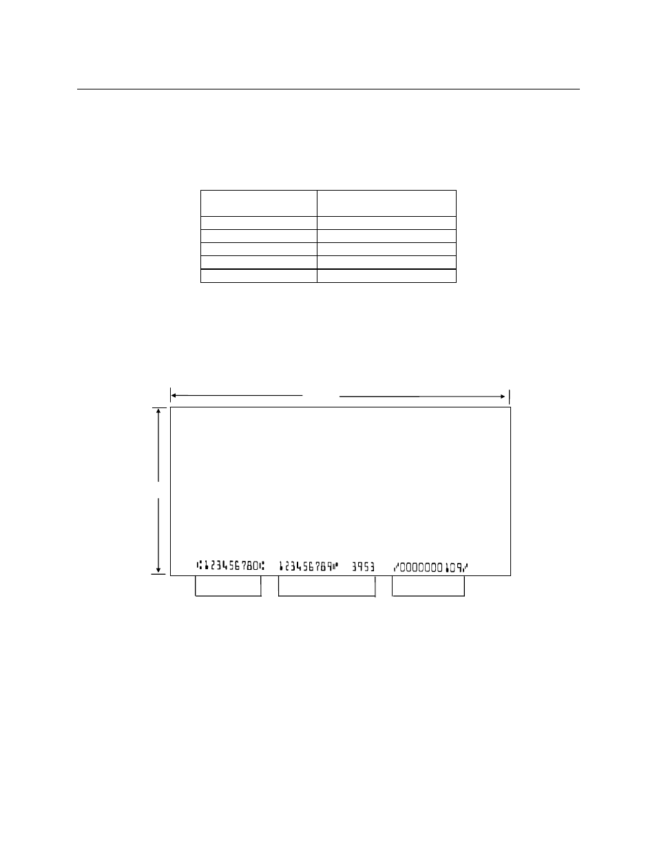 Check layouts, Figure c-1. personal checks, Table c-1. cmc-7 nonnumeric characters | MagTek MICRImage CHECK READER User Manual | Page 36 / 38