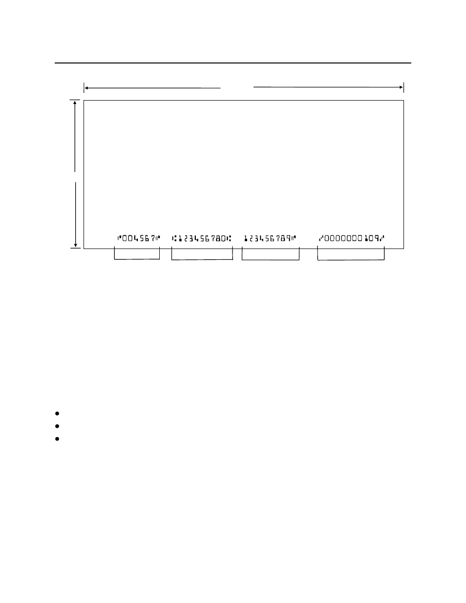 Micr fields, Transit field, On-us field | Figure b-2. business checks | MagTek MICRImage User Manual | Page 75 / 86