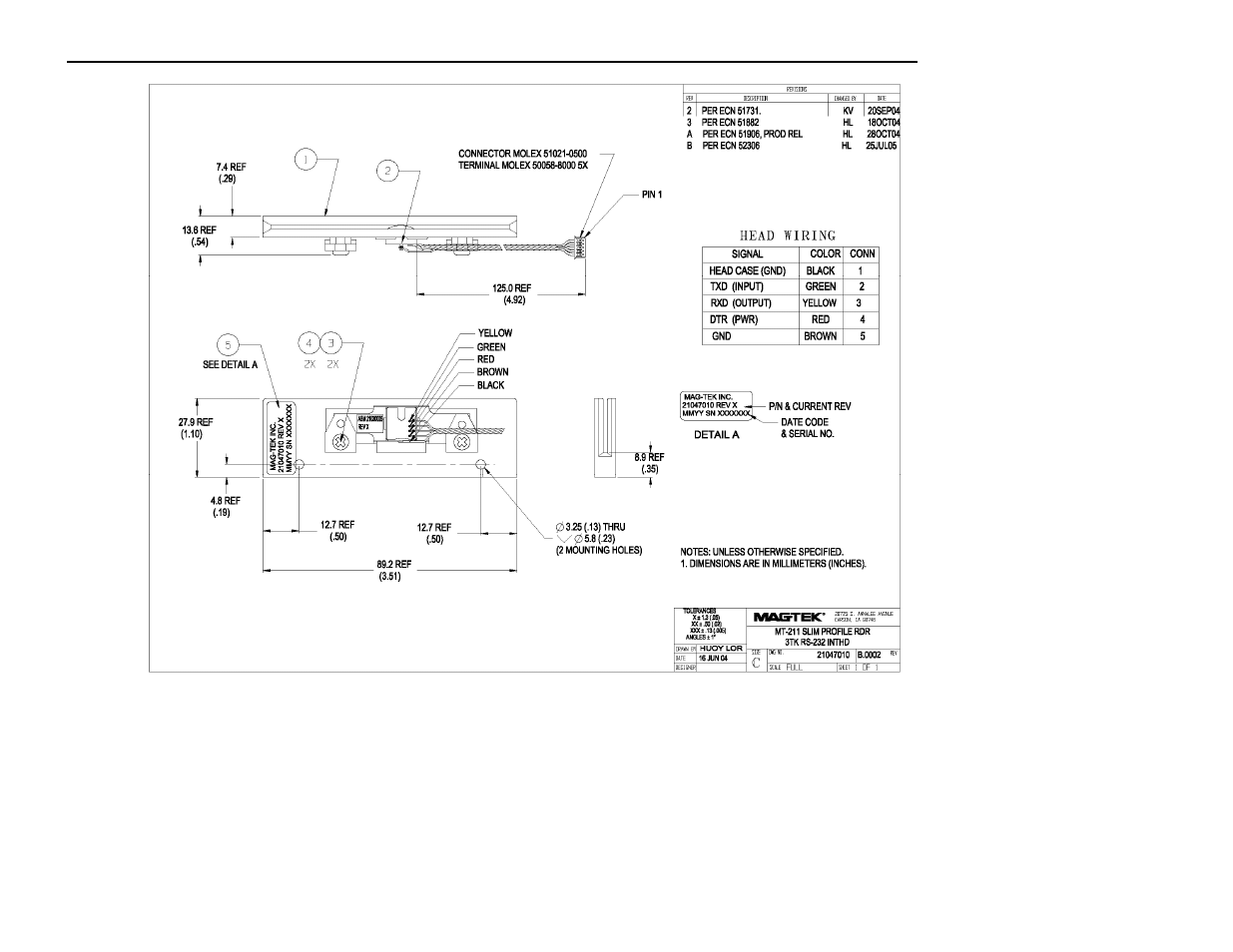 MagTek SWIPE READERS WITH RS-232 User Manual | Page 36 / 38