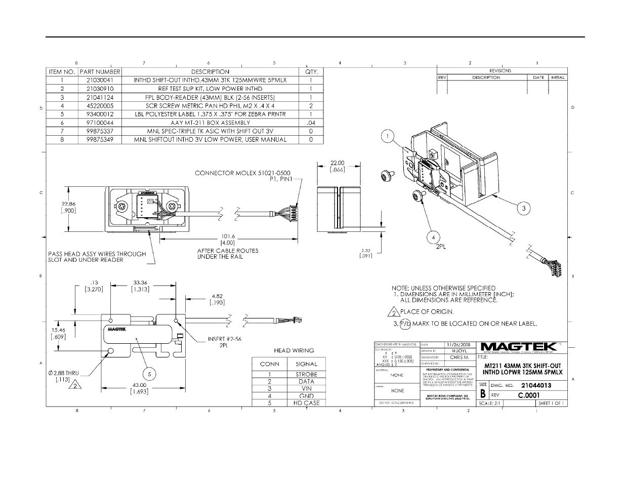 MagTek LOW POWER SHIFT-OUT User Manual | Page 19 / 21
