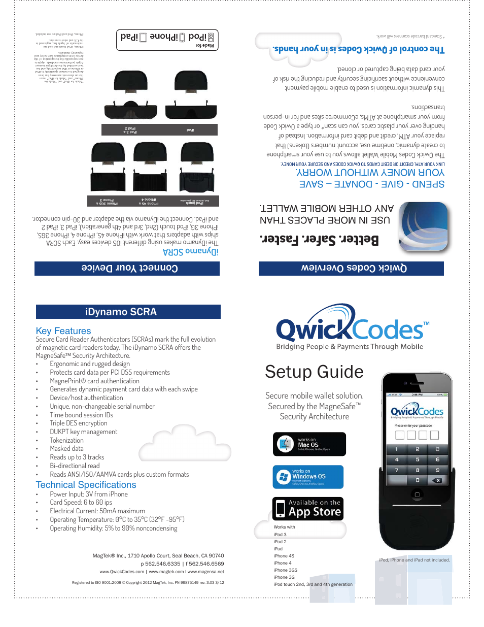 MagTek QwickCodes User Manual | 2 pages