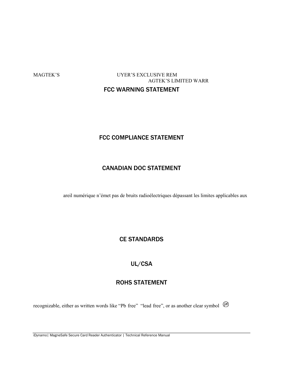 MagTek iDynamo User Manual | Page 4 / 24
