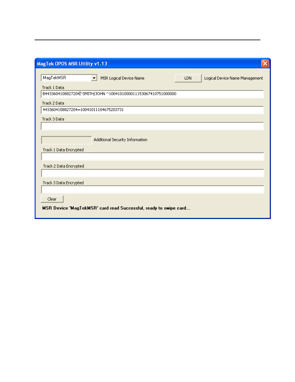 MagTek OPOS FOR MSR User Manual | Page 15 / 27