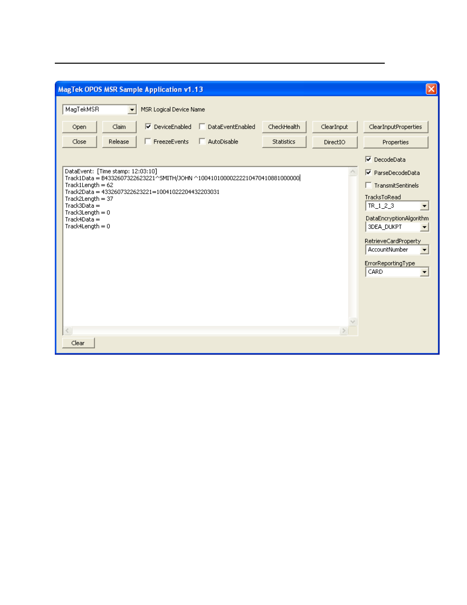 MagTek OPOS FOR MSR User Manual | Page 24 / 27