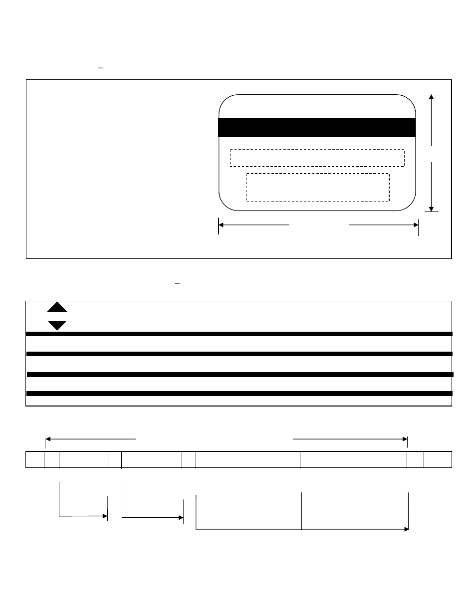 Appendix c. standards, Magnetic stripe, Dimensions − financial transaction cards | Card data format - track 1 | MagTek TTL User Manual | Page 31 / 34