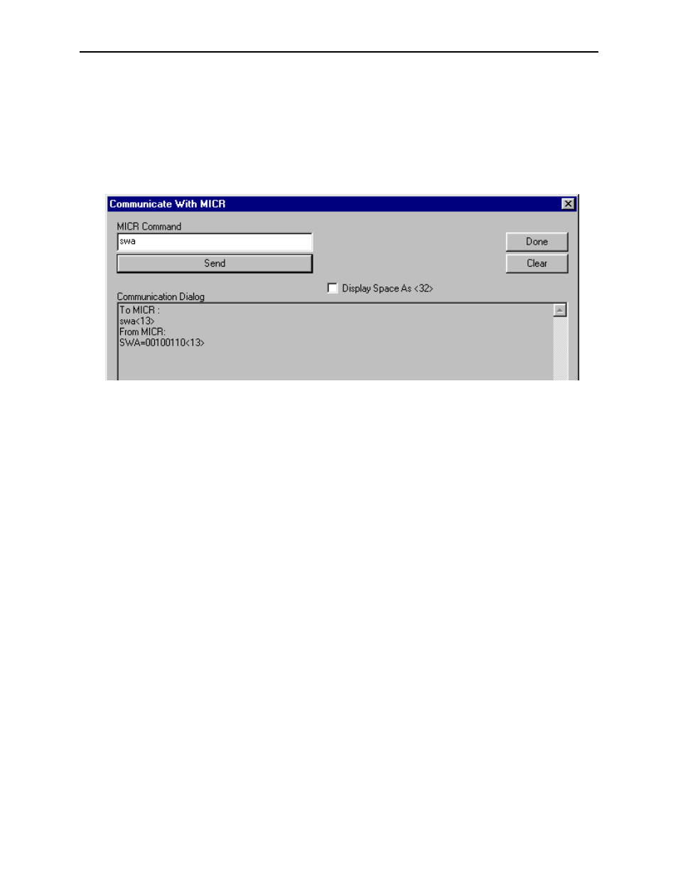 Figure 4-2. communicate with micr | MagTek MICRbase User Manual | Page 17 / 52