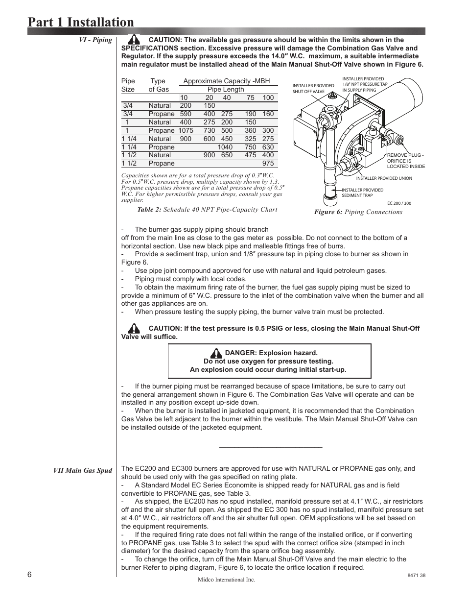 Part 1 installation | Midco EC200 & EC300 User Manual | Page 6 / 14