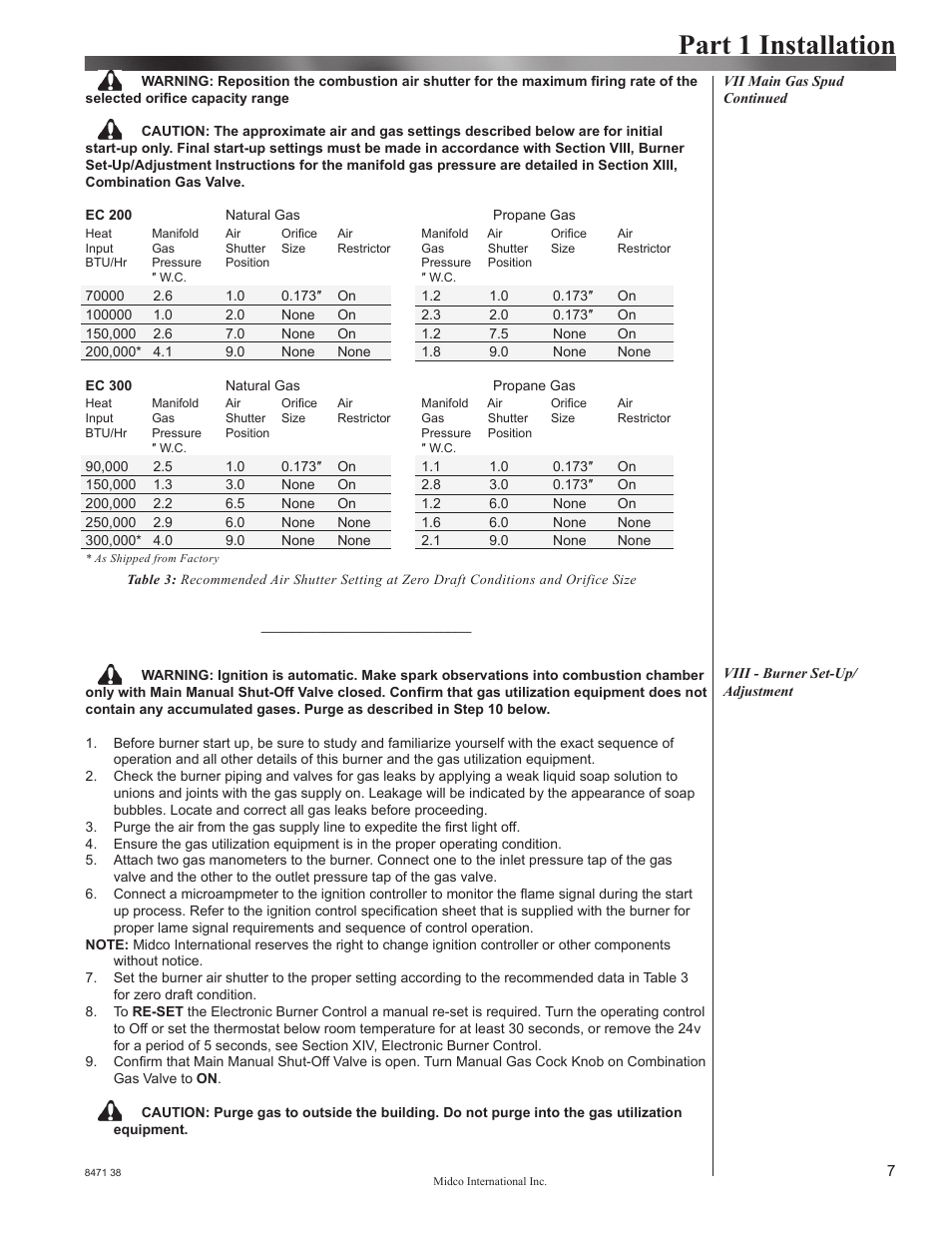 Part 1 installation | Midco EC200 & EC300 User Manual | Page 7 / 14