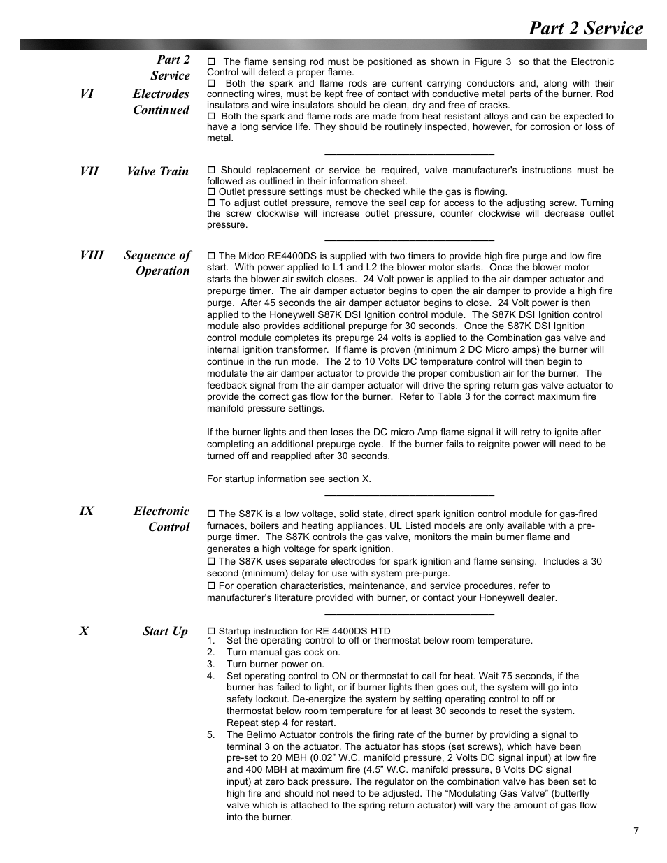 Part 2 service | Midco Economite RE4400DS HTD User Manual | Page 7 / 8