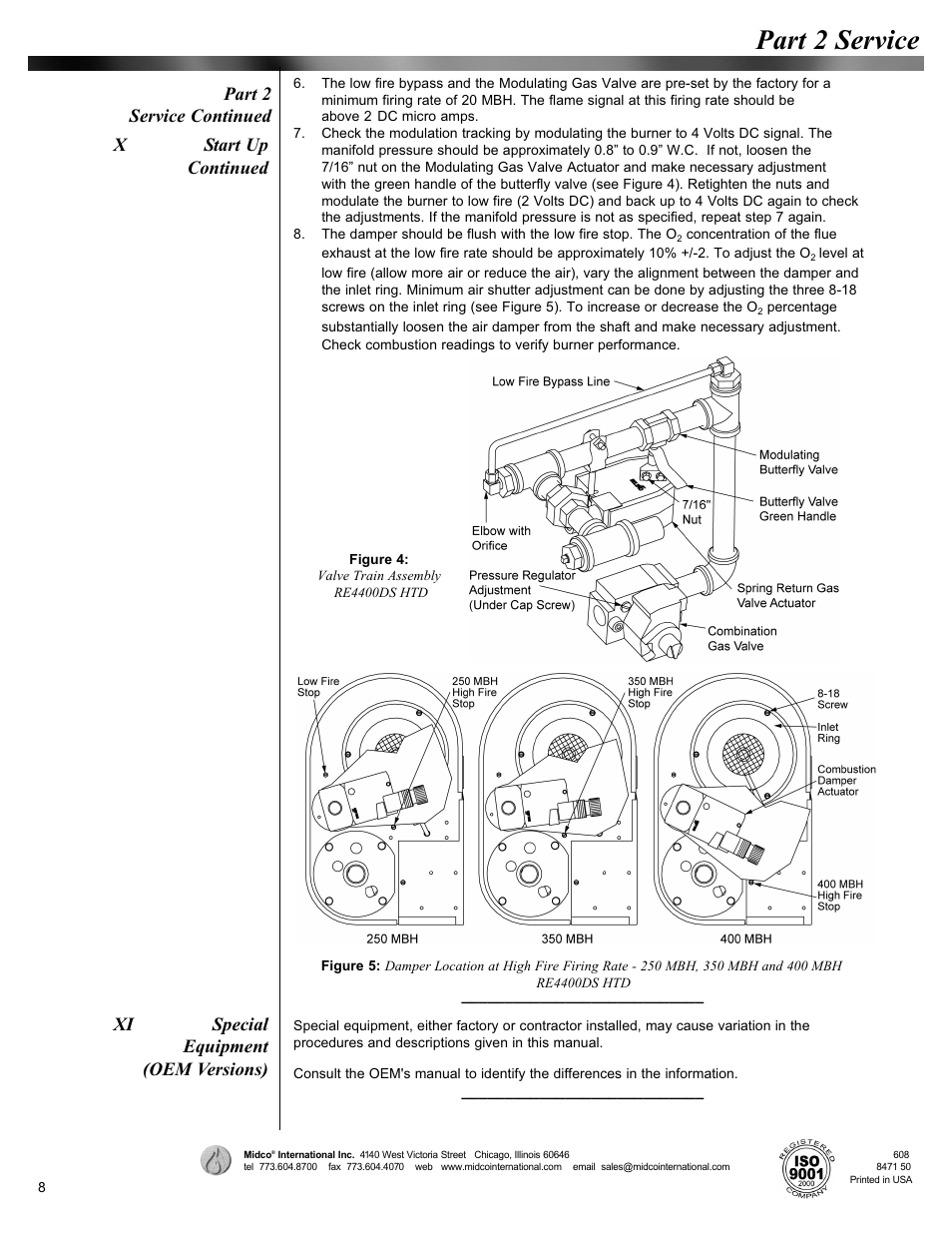 Part 2 service, Part 2 service continued | Midco Economite RE4400DS HTD User Manual | Page 8 / 8