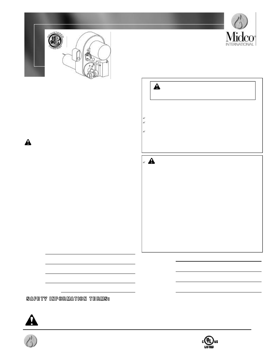 Midco Economite RE4400DS User Manual | 12 pages