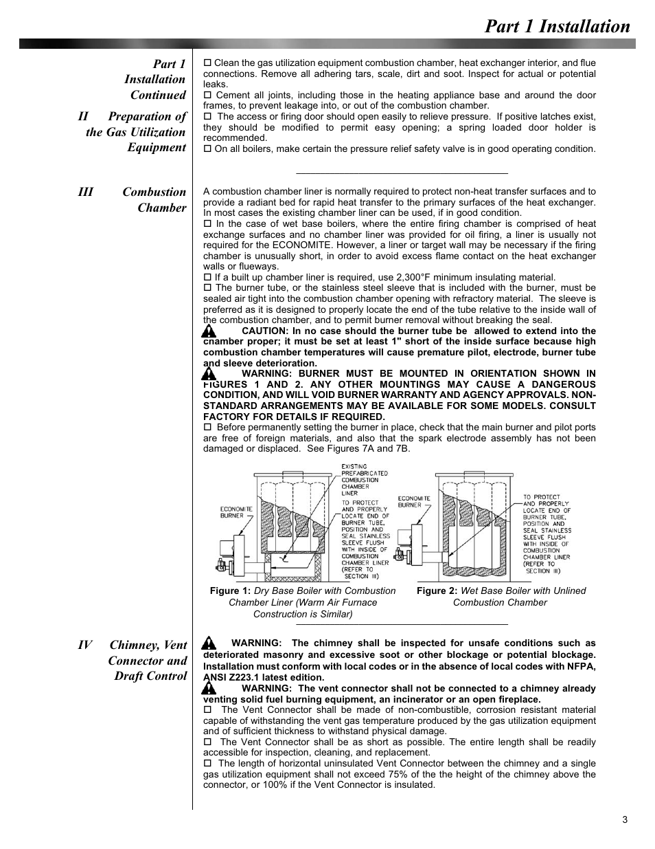 Part 1 installation | Midco Economite RE4400B / RE4400BA User Manual | Page 3 / 16