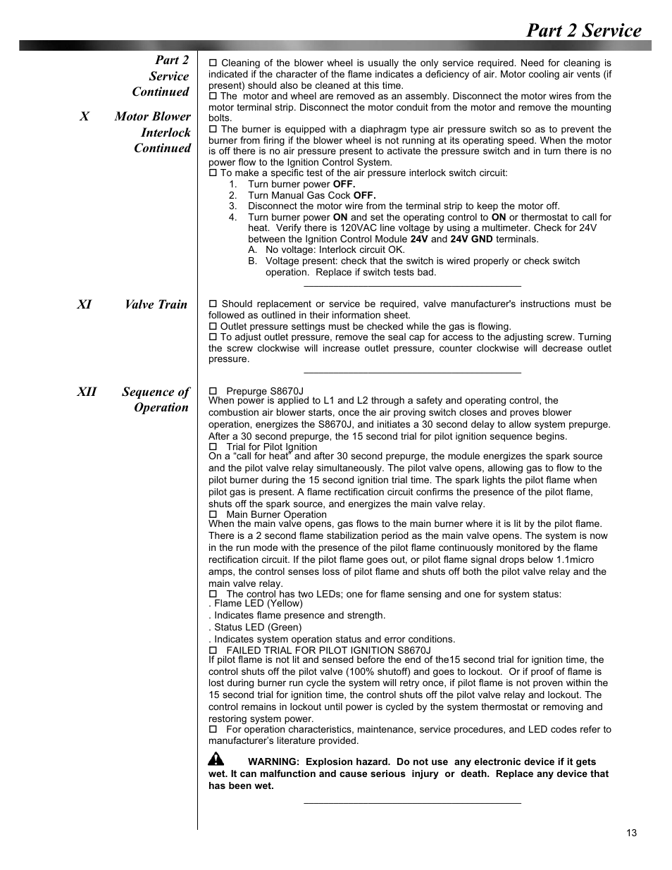 Part 2 service | Midco Economite RE6850B User Manual | Page 13 / 16