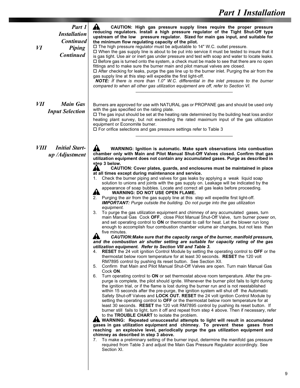 Part 1 installation | Midco Economite RE6850B User Manual | Page 9 / 16