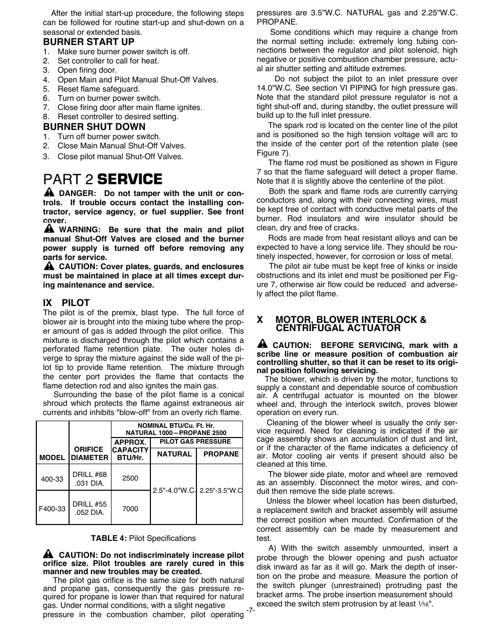 Part 2 service | Midco F400-33 User Manual | Page 7 / 10