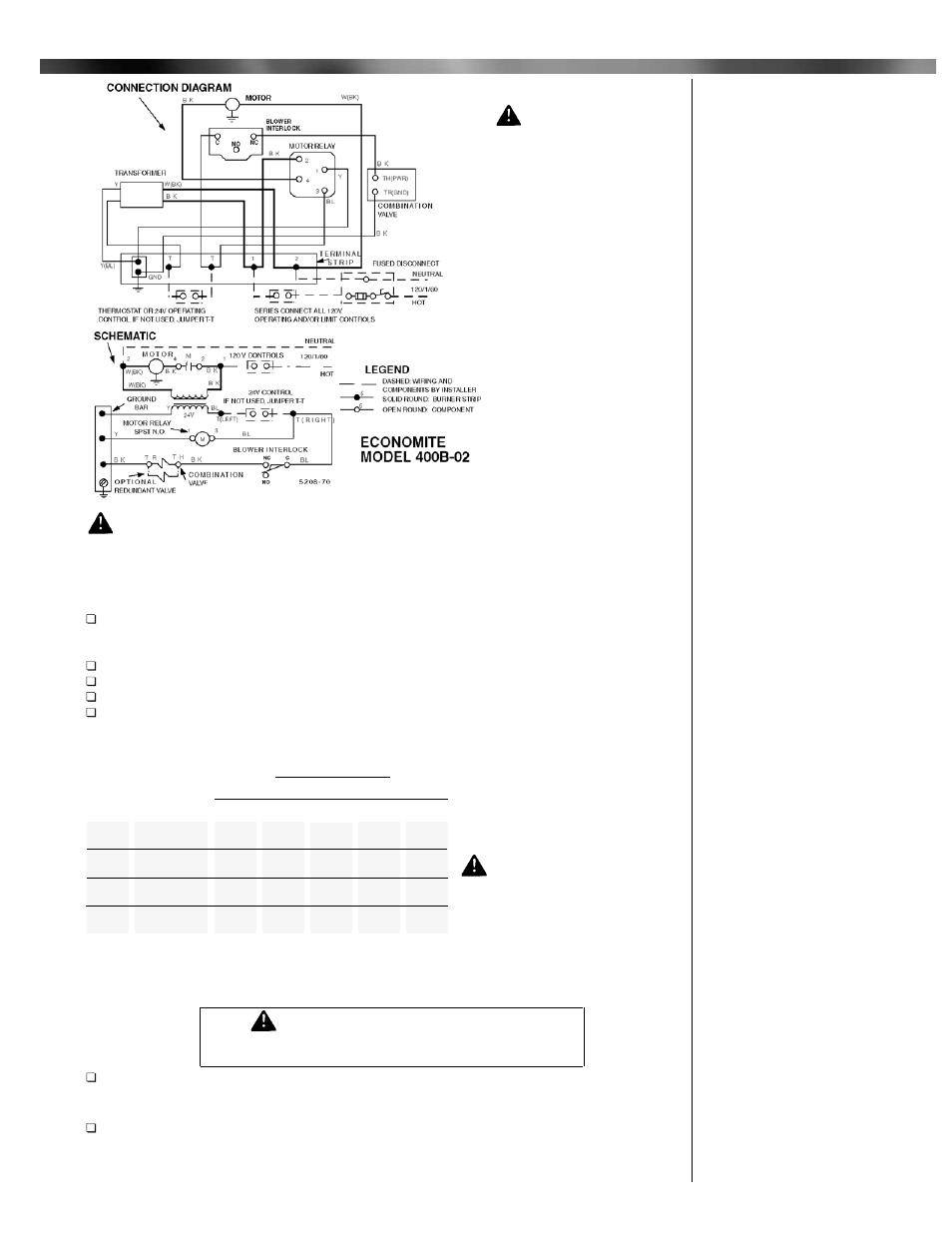 V electrical continued vi piping | Midco 400B-02 User Manual | Page 5 / 12