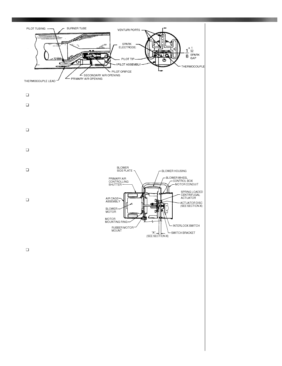 Ix venturi casting and pilot continue, X blower assembly | Midco 400B-02 User Manual | Page 9 / 12