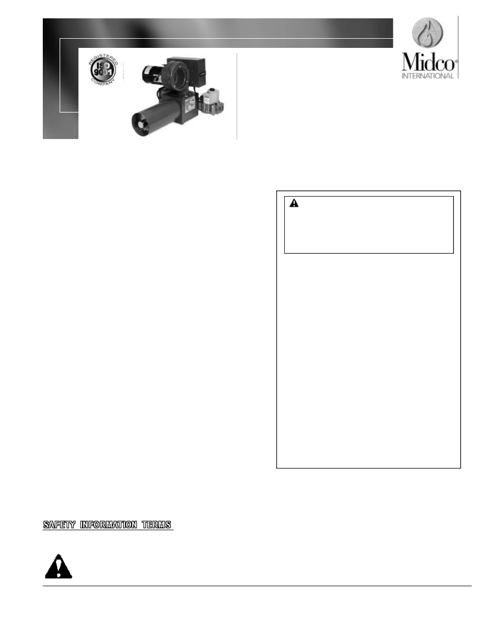 Midco RS40 User Manual | 12 pages