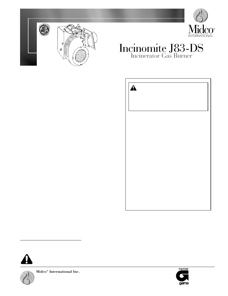 Midco J83-DS User Manual | 12 pages