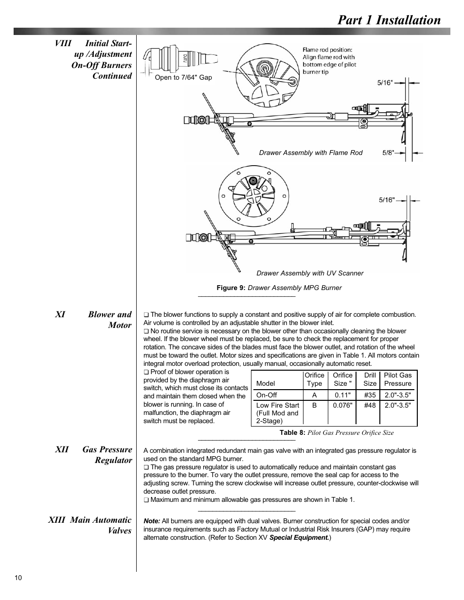 Part 1 installation | Midco Unipower MPG Series User Manual | Page 10 / 15