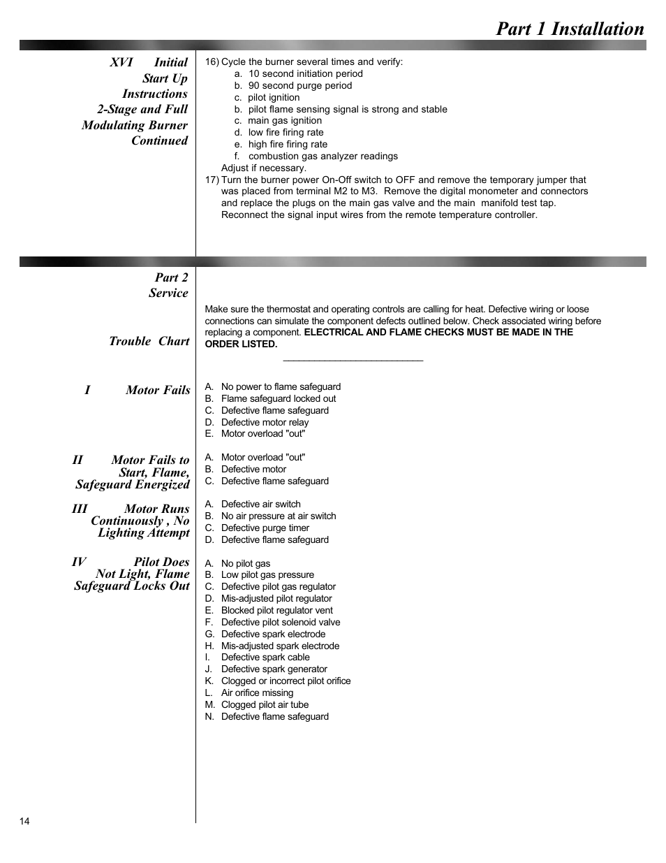 Part 1 installation | Midco Unipower MPG Series User Manual | Page 14 / 15
