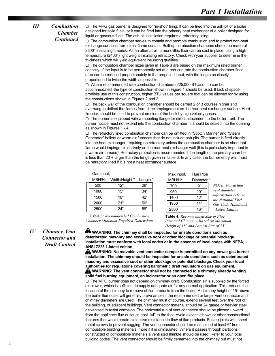 Part 1 installation | Midco Unipower MPG Series User Manual | Page 4 / 15