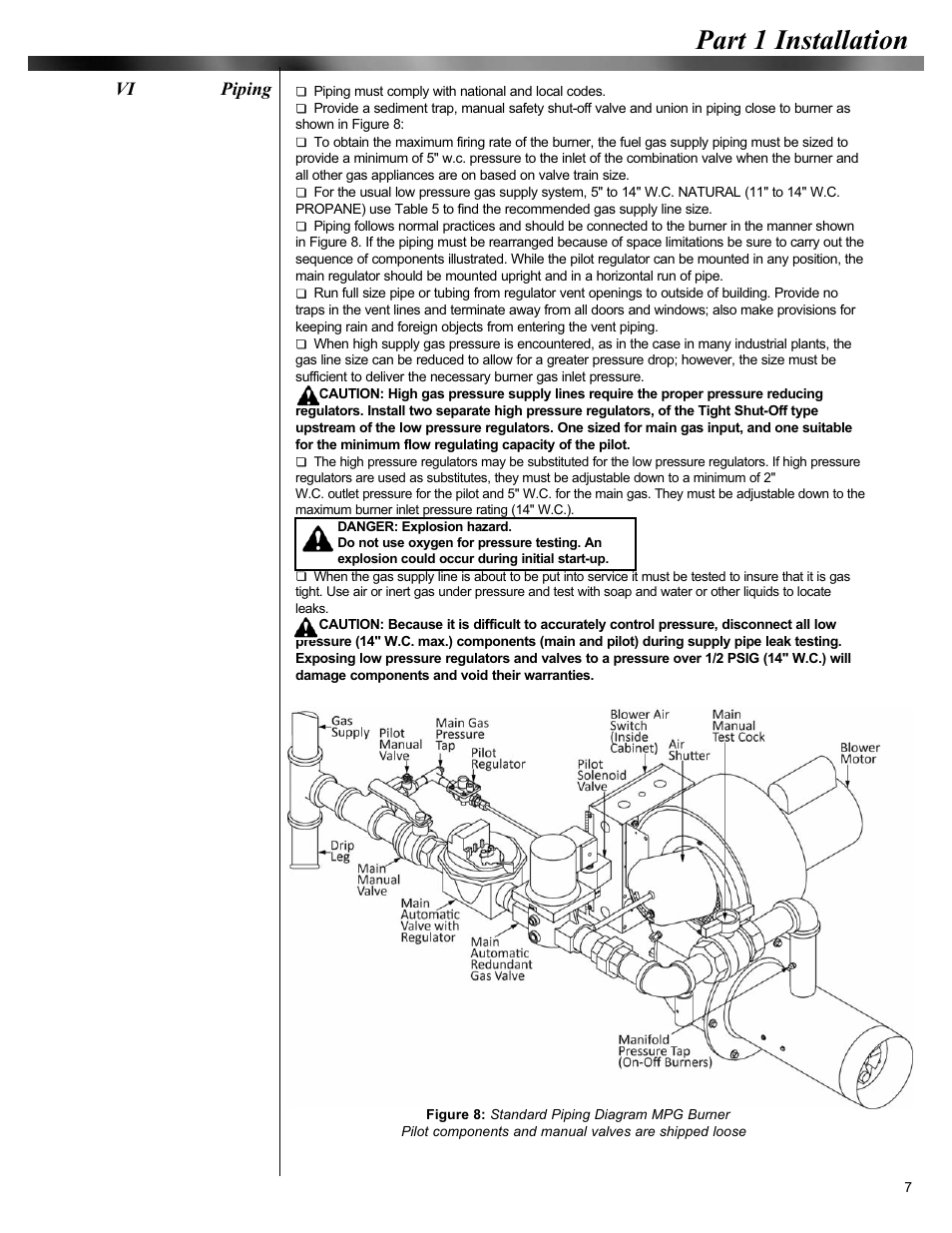 Part 1 installation | Midco Unipower MPG Series User Manual | Page 7 / 15