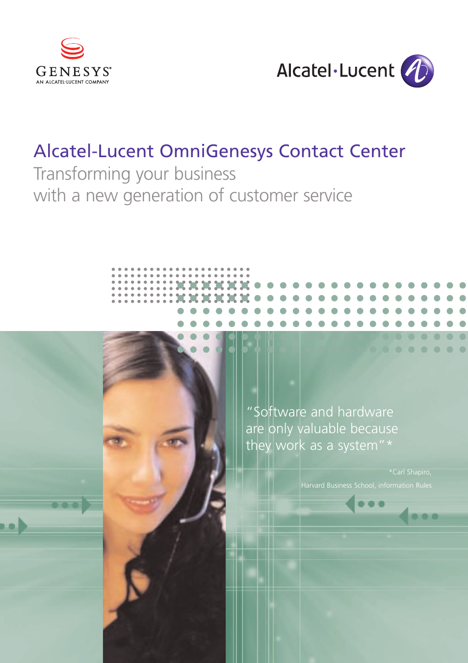 Alcatel-Lucent OmniGenesys User Manual | 8 pages