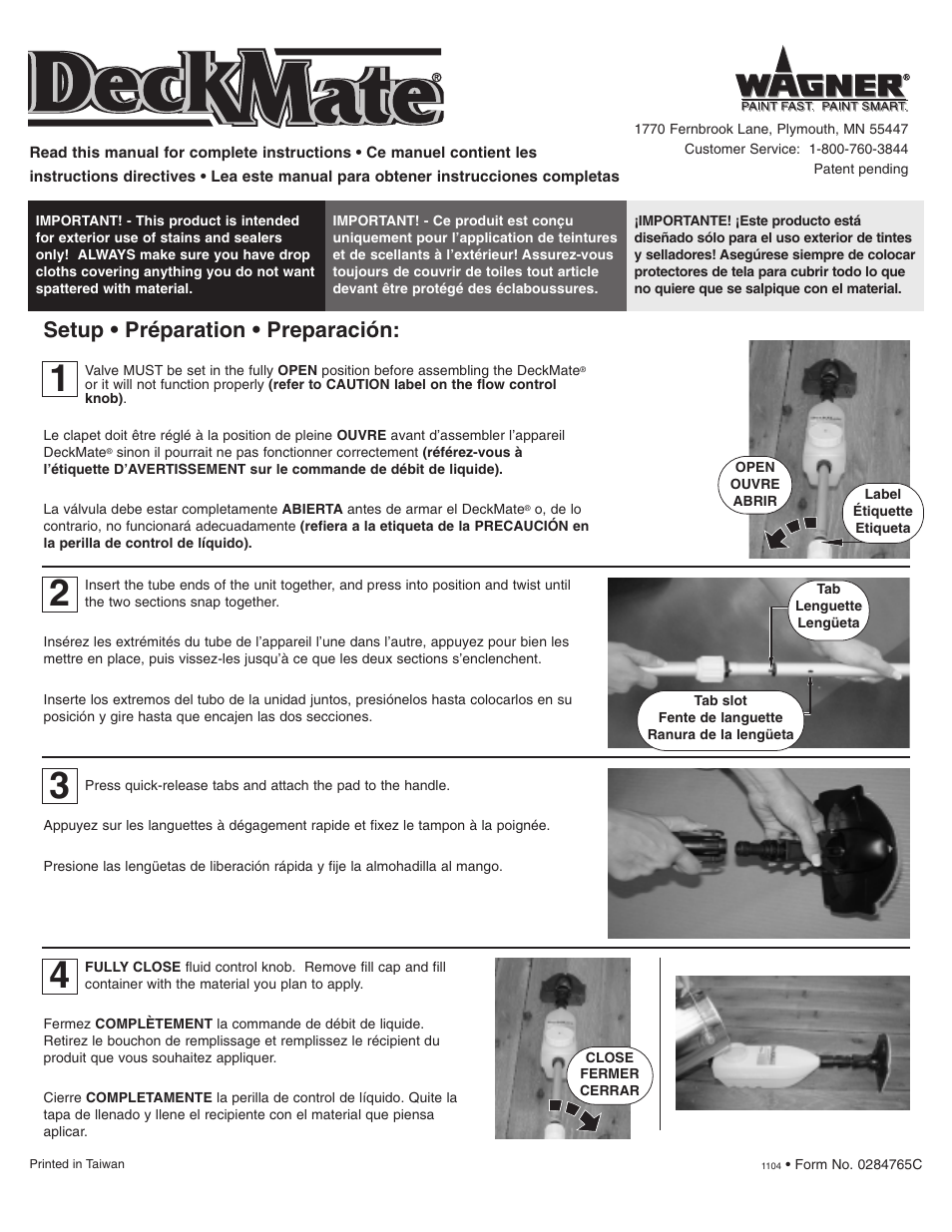 Wagner DeckMate User Manual | 4 pages