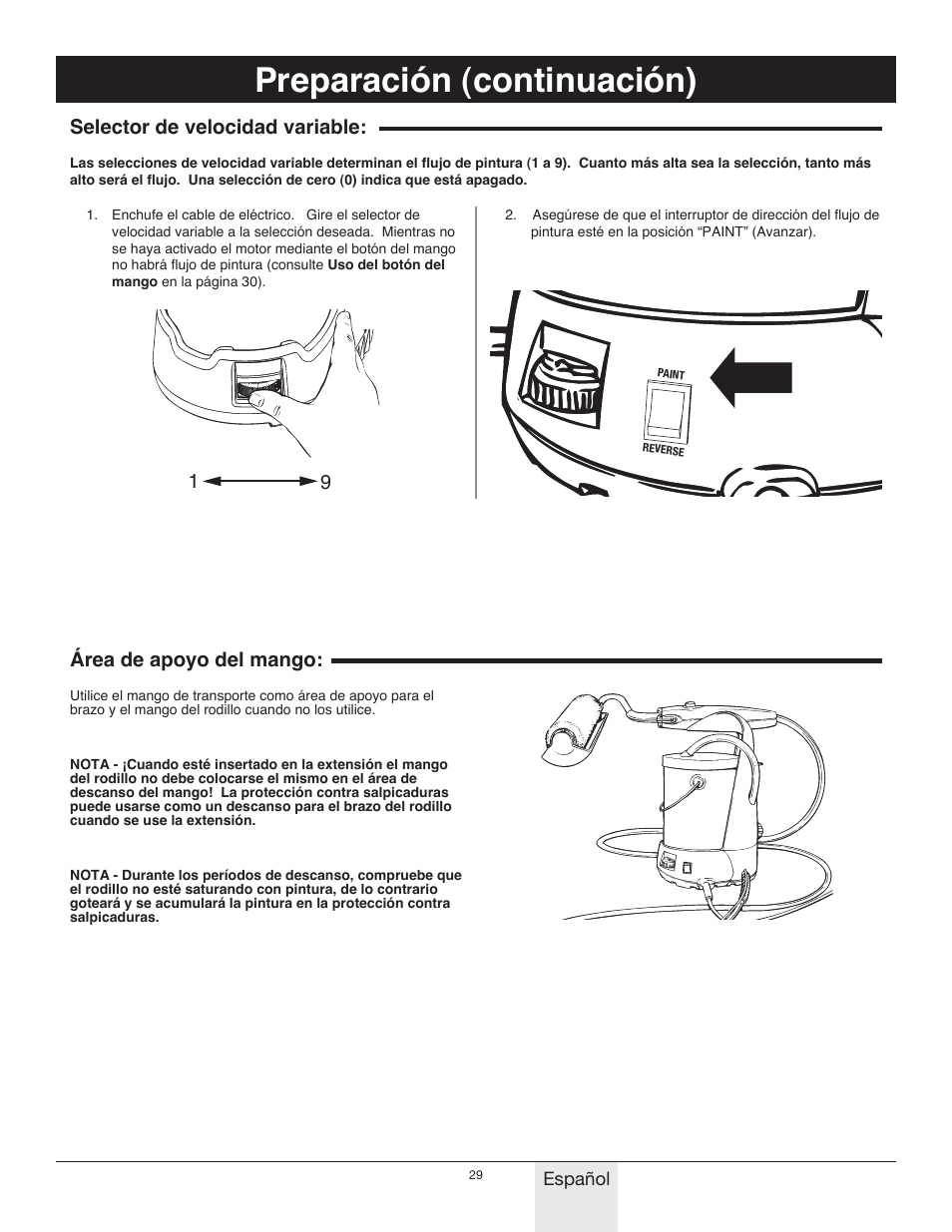 Preparación (continuación) | Wagner Power_Roller_Max User Manual | Page 29 / 40