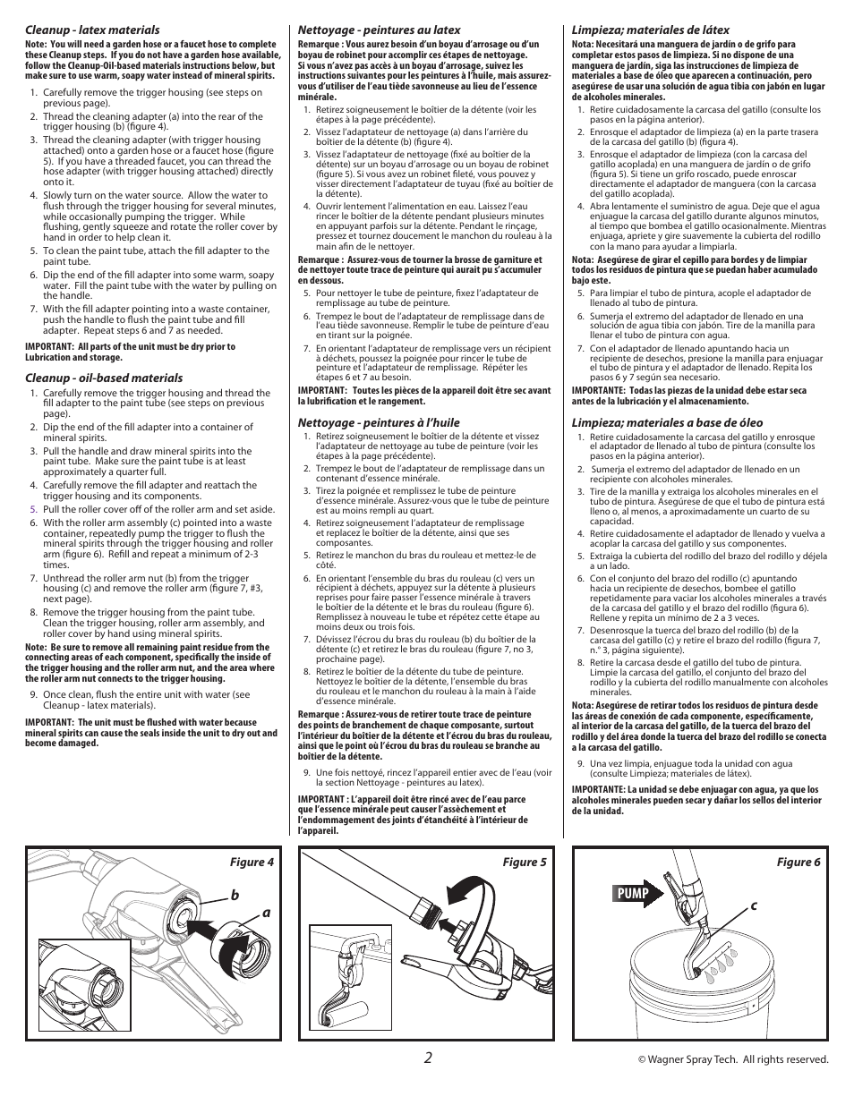 Pump b a c | Wagner SMART Mini Roller User Manual | Page 2 / 4