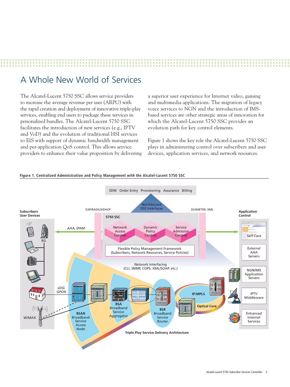 A whole new world of services | Alcatel-Lucent 5750 SSC User Manual | Page 5 / 16