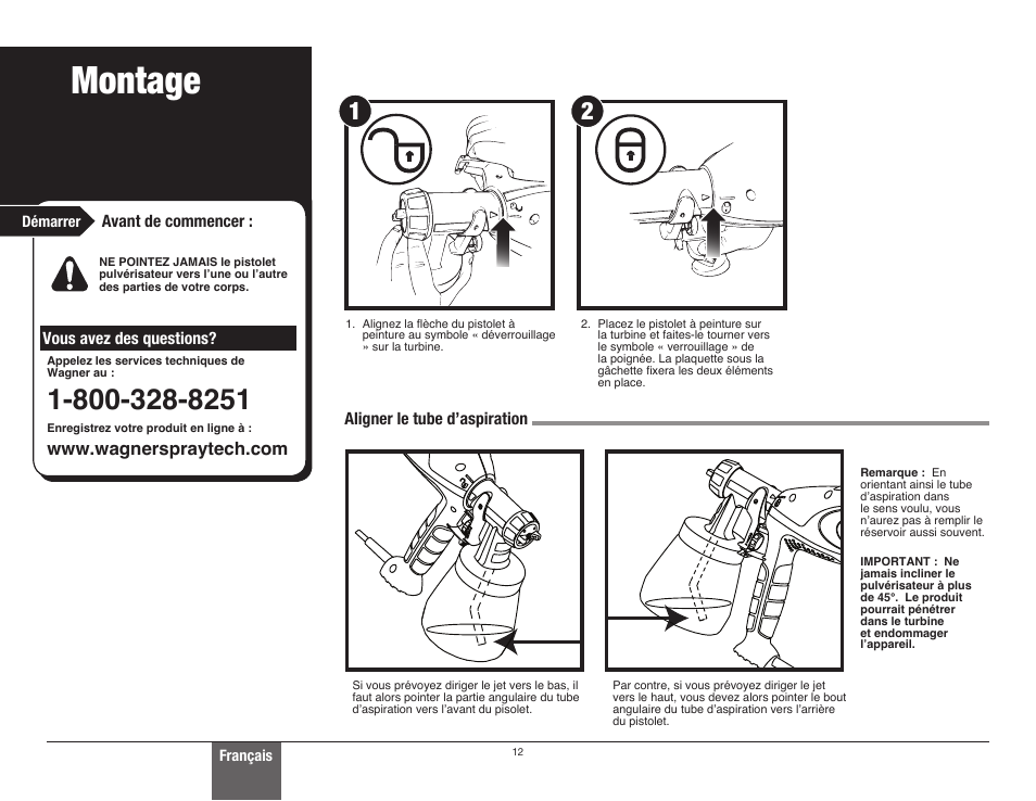 Montage | Wagner Control Spray Double Duty User Manual | Page 12 / 28