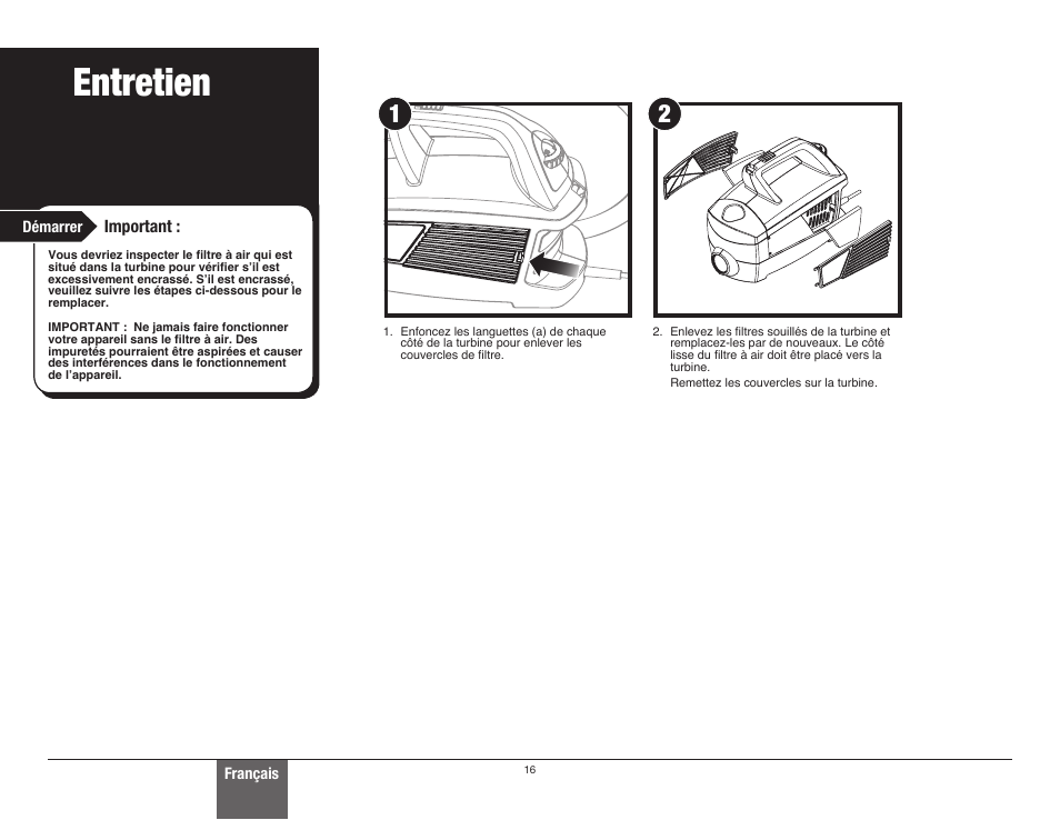 Entretien | Wagner Control Spray Max User Manual | Page 16 / 28