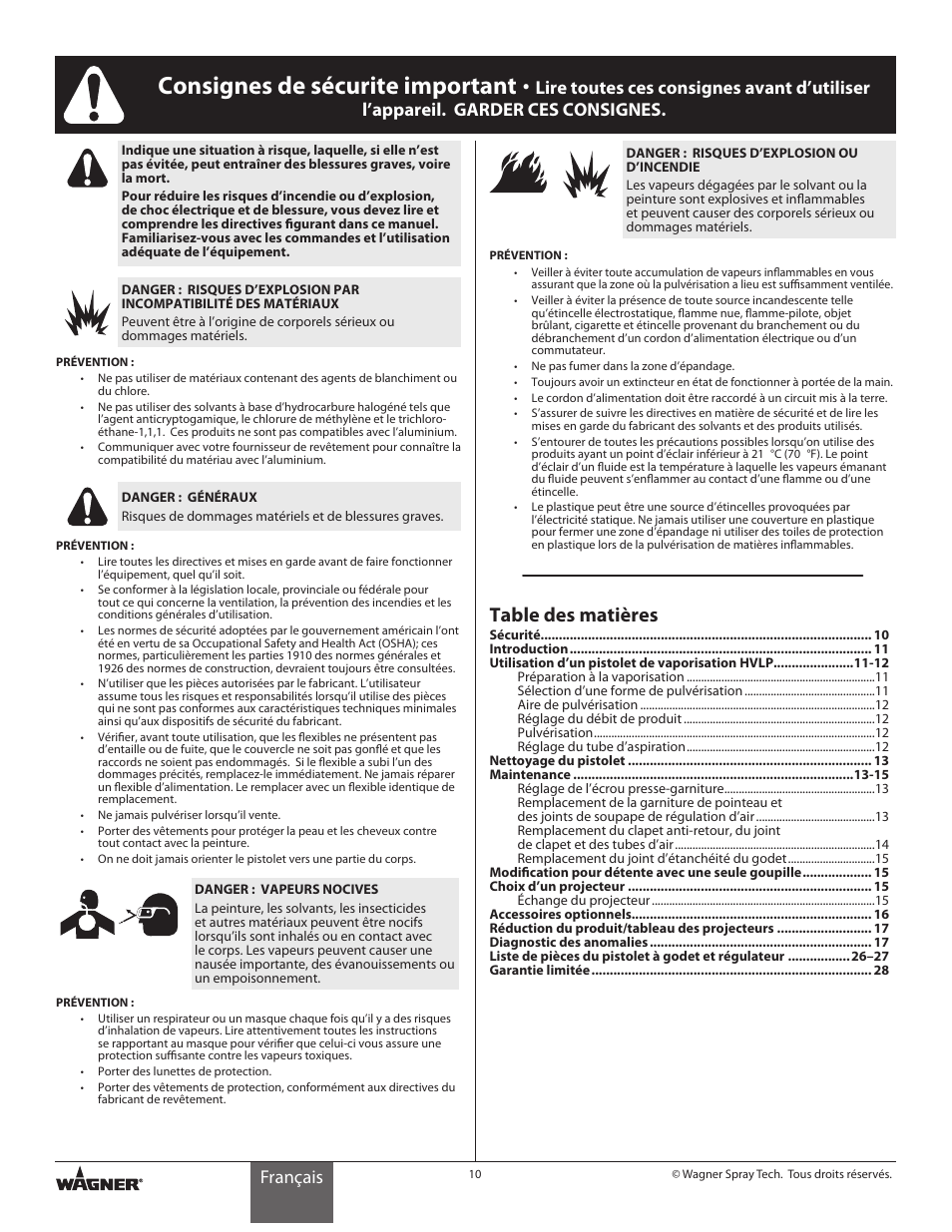 Wagner HVLP Conversion Gun User Manual | Page 10 / 28