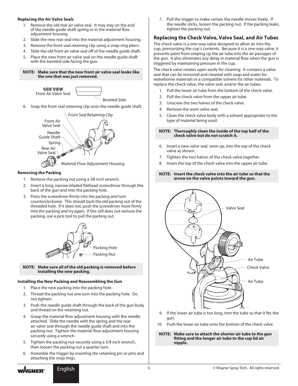 English | Wagner HVLP Conversion Gun User Manual | Page 6 / 28